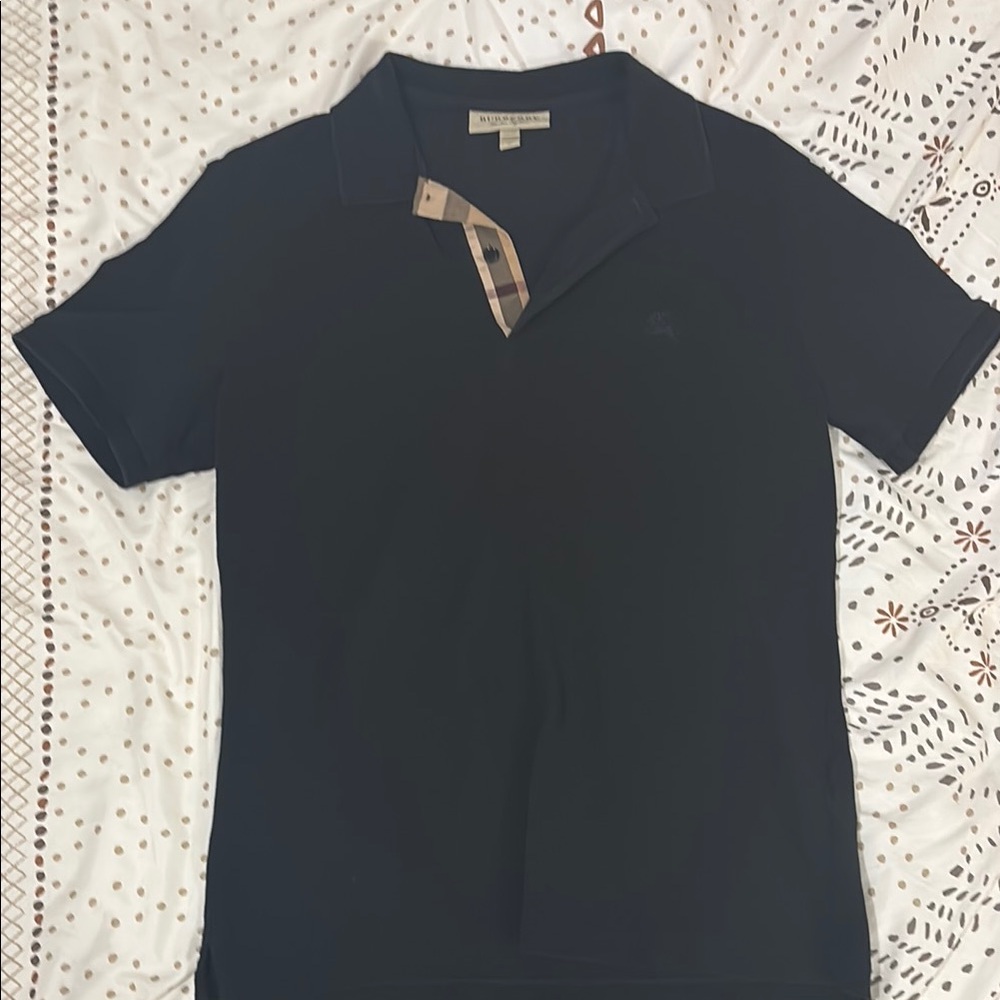 Burberry Black Polo Shirt